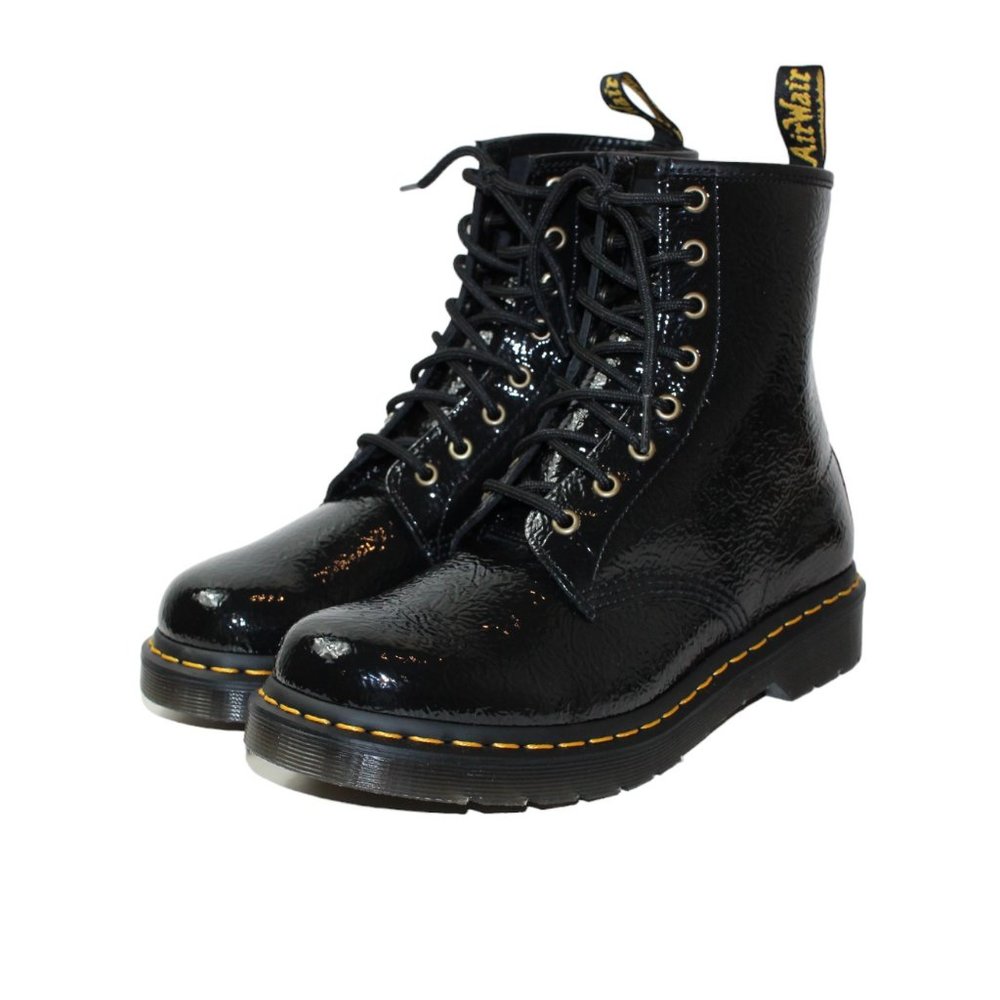 Dr. Martens 1460 Textured Patent Leather Combat Boot Women's 9 NEW!